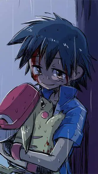 ai character: Ash ketchum...  background