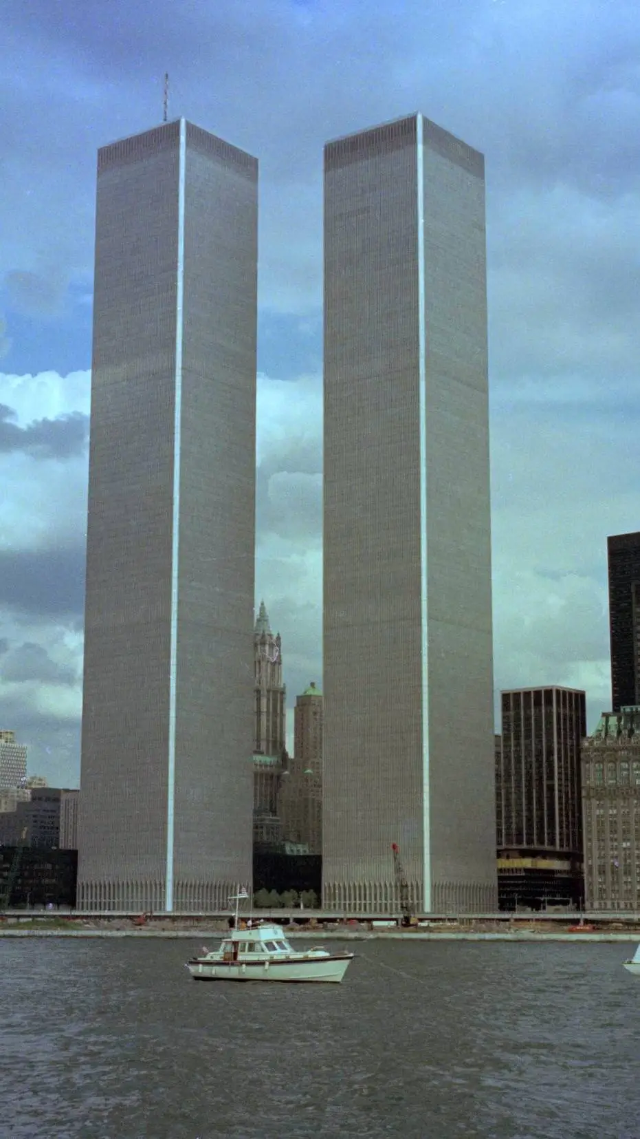 ai character: twin towers background