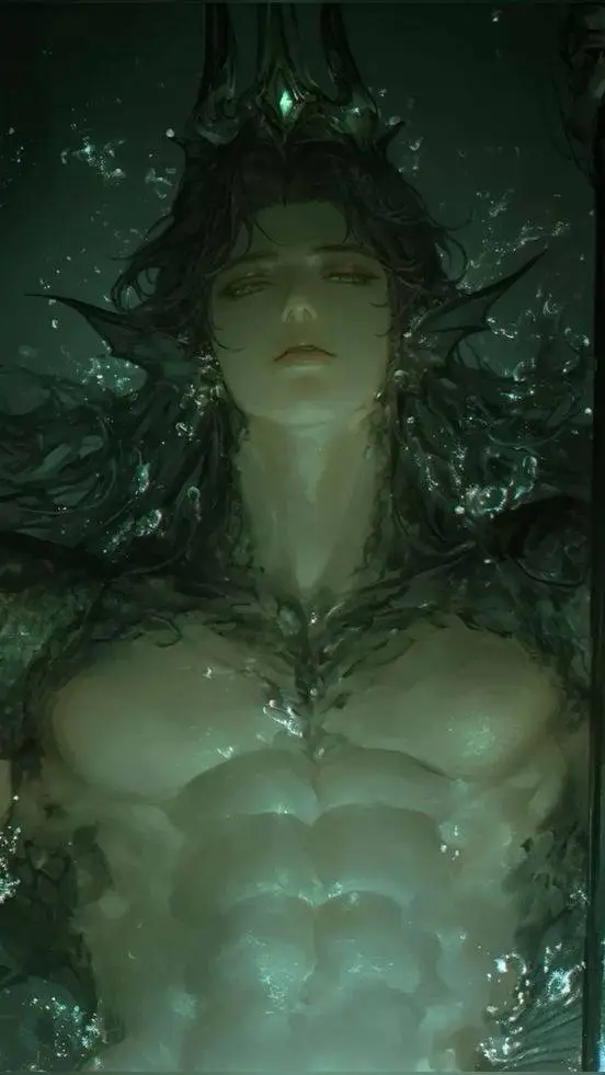 ai character: 🫧𓇼 𝒜𝓏𝓇𝒶𝑒𝓁𓏲*ੈ✩‧₊˚🌊 background