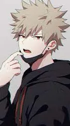 ai character: Katsuki Bakugo background