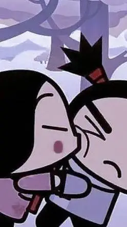 ai character: Pucca & Garu  background