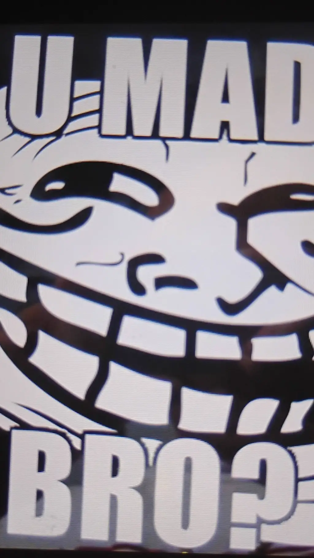 ai character: troll face background