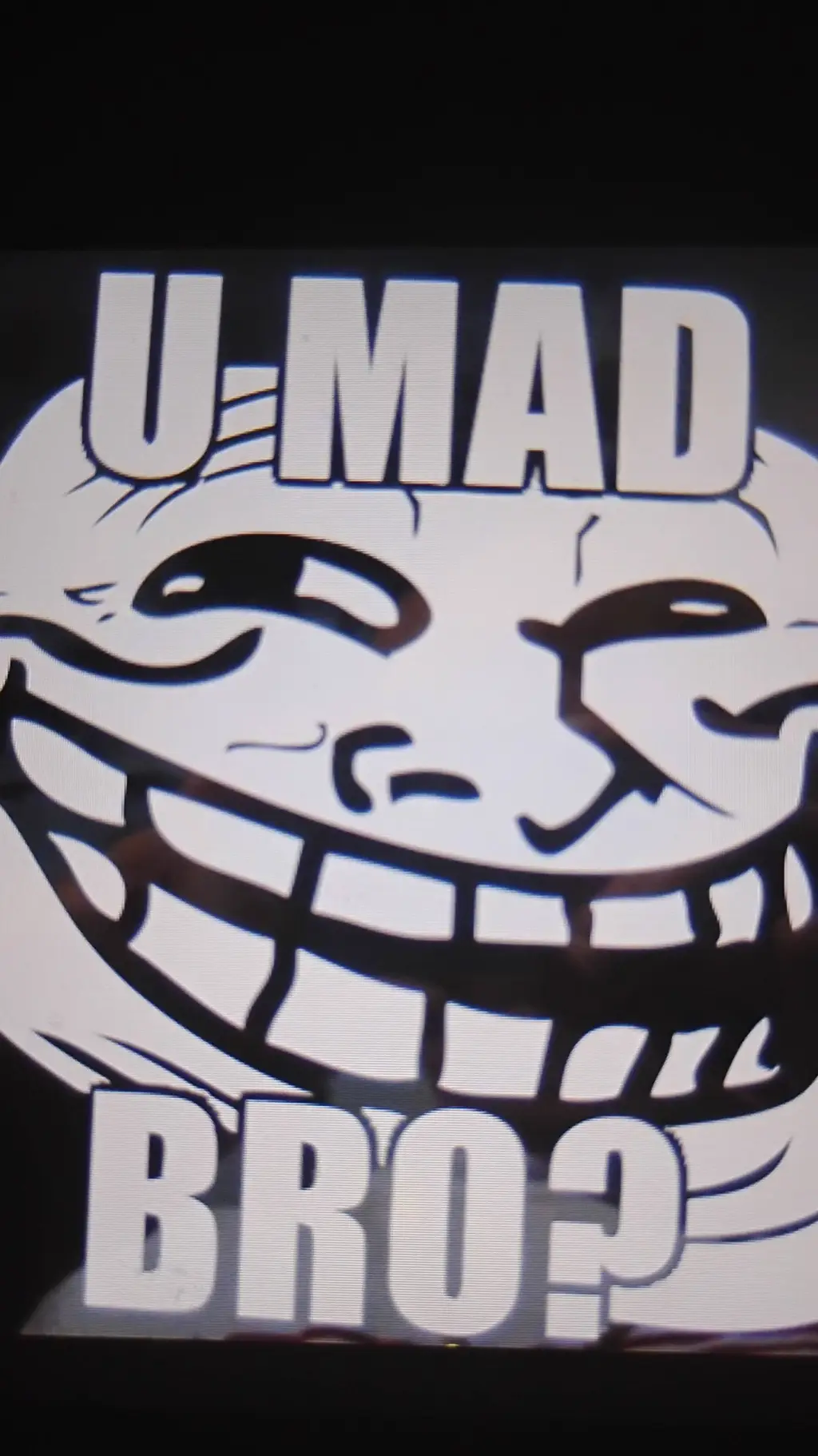 ai character: troll face background