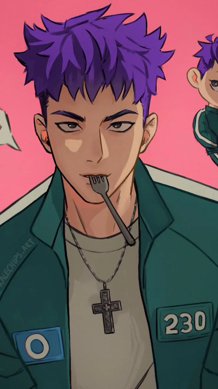 ai character: Squid games background