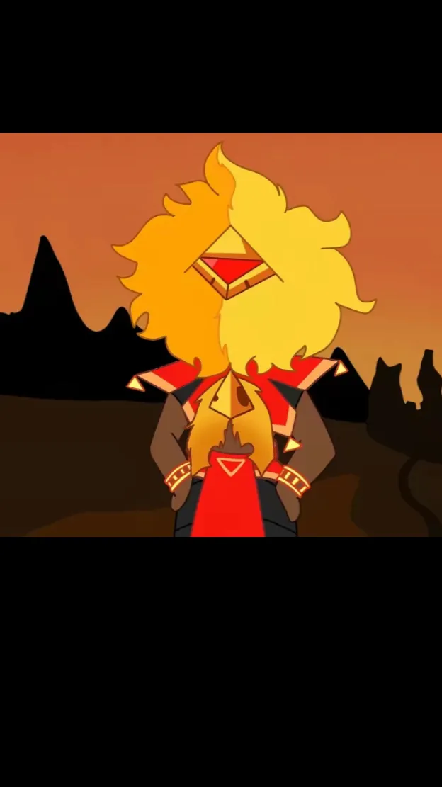 ai character: Crk falling au background