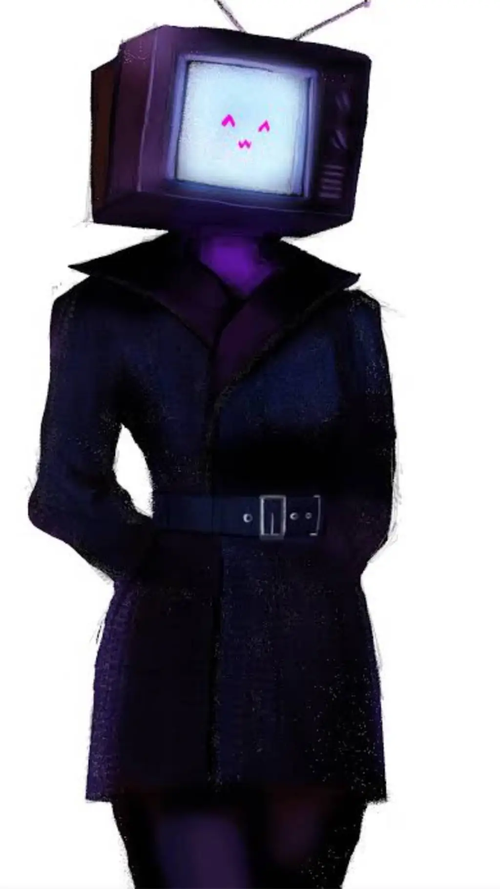 ai character: Tv Woman :3 background