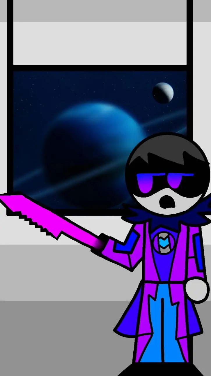 ai character: THE MOON WAKES UP background