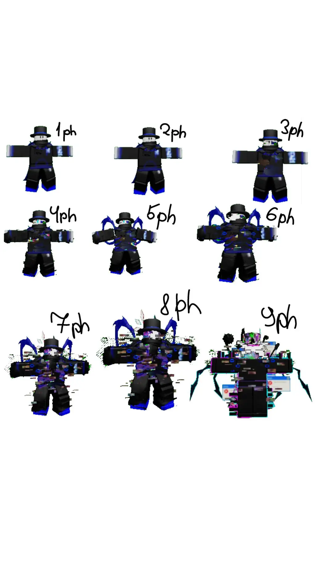 ai character: Glitch Infection.  background