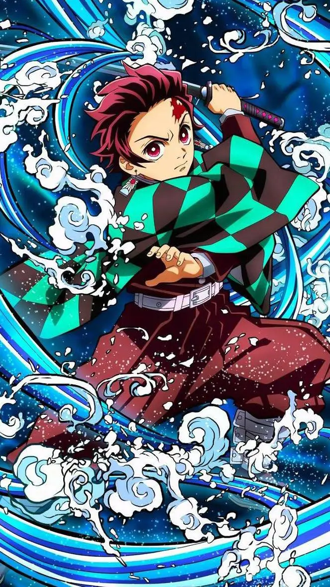 ai character: Tanjiro  background