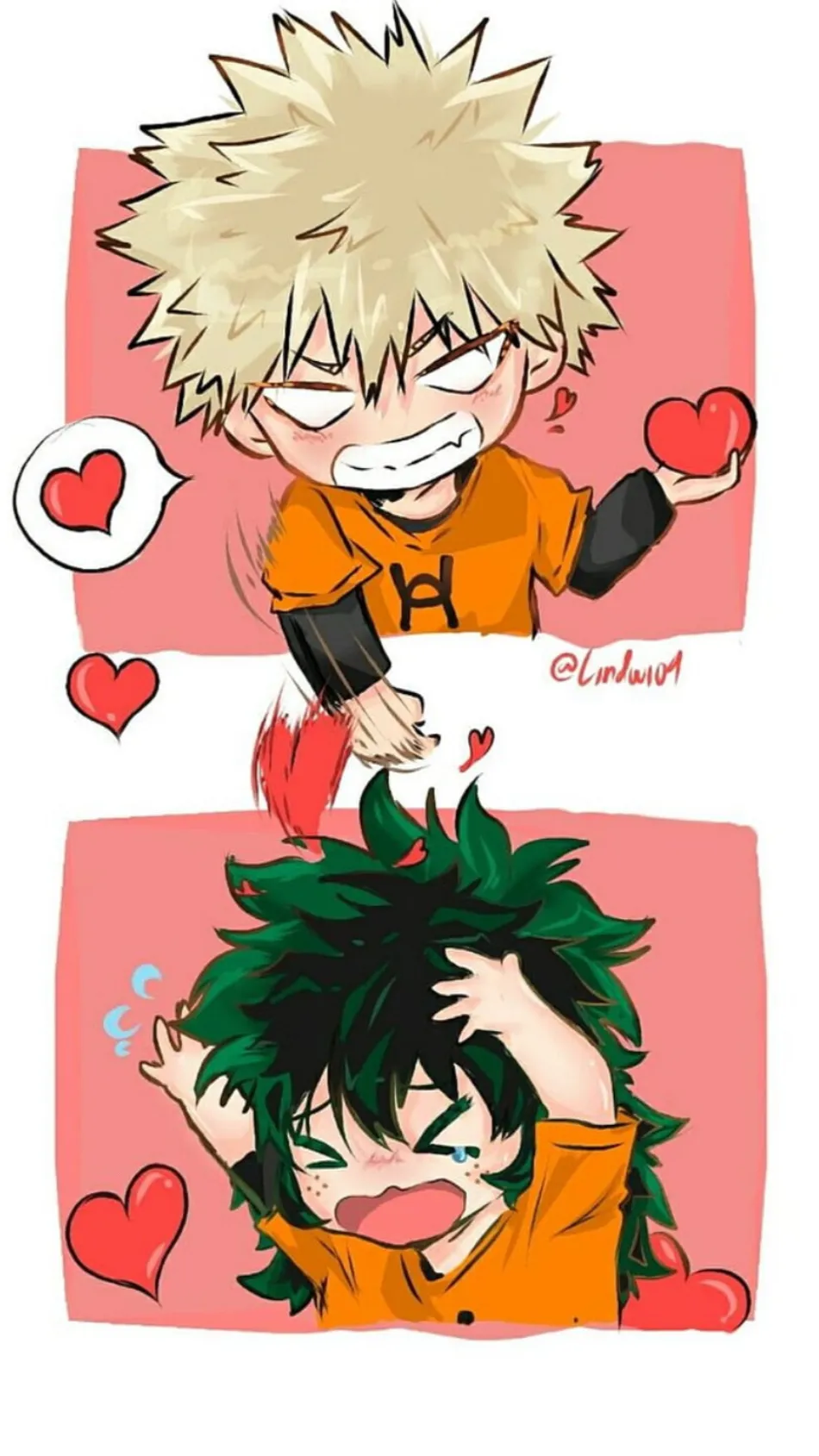 ai character: BakuDeku background