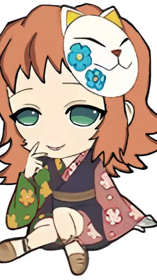 ai character: Sabito and makomo  background