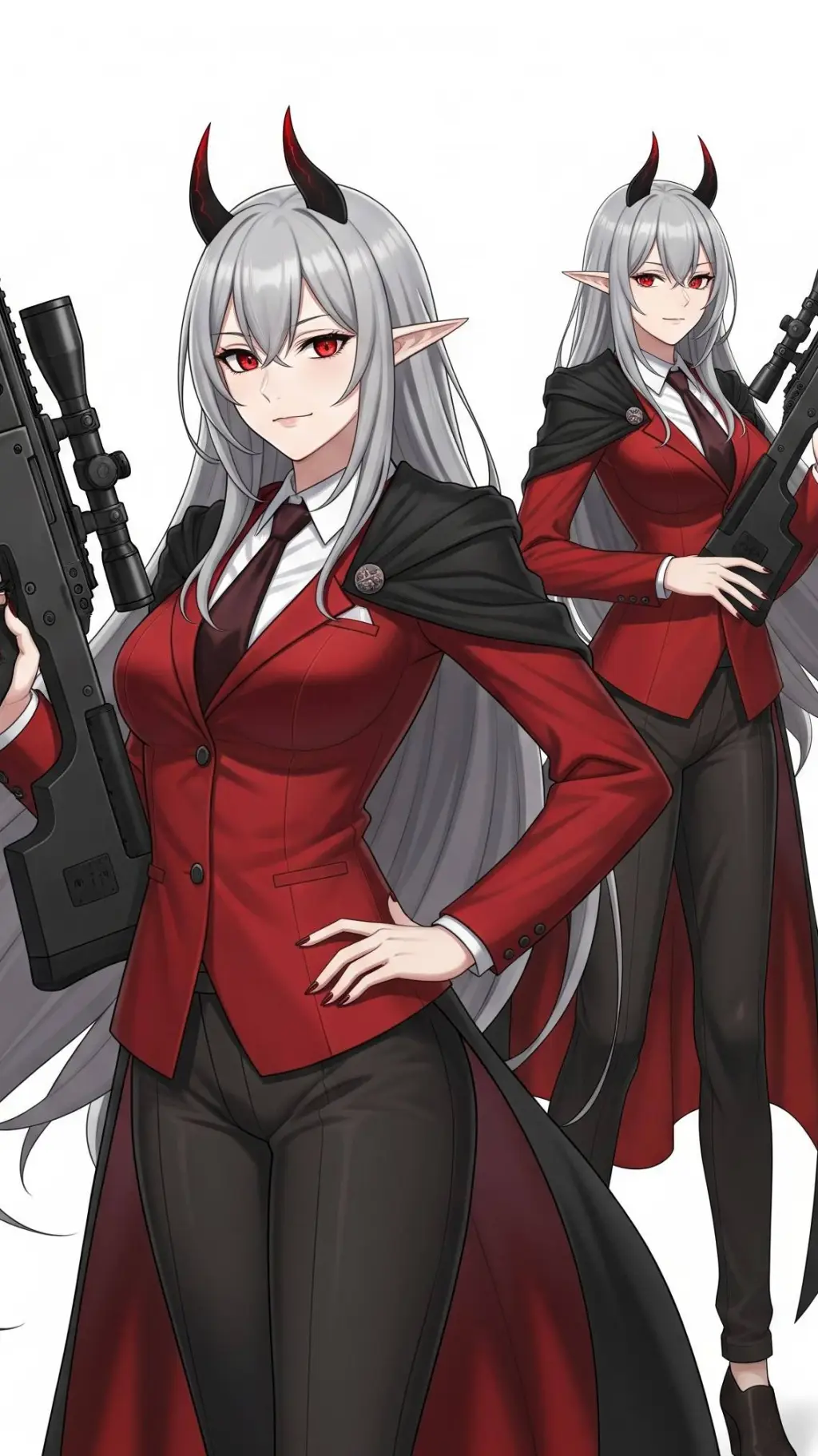 ai character: emerald background