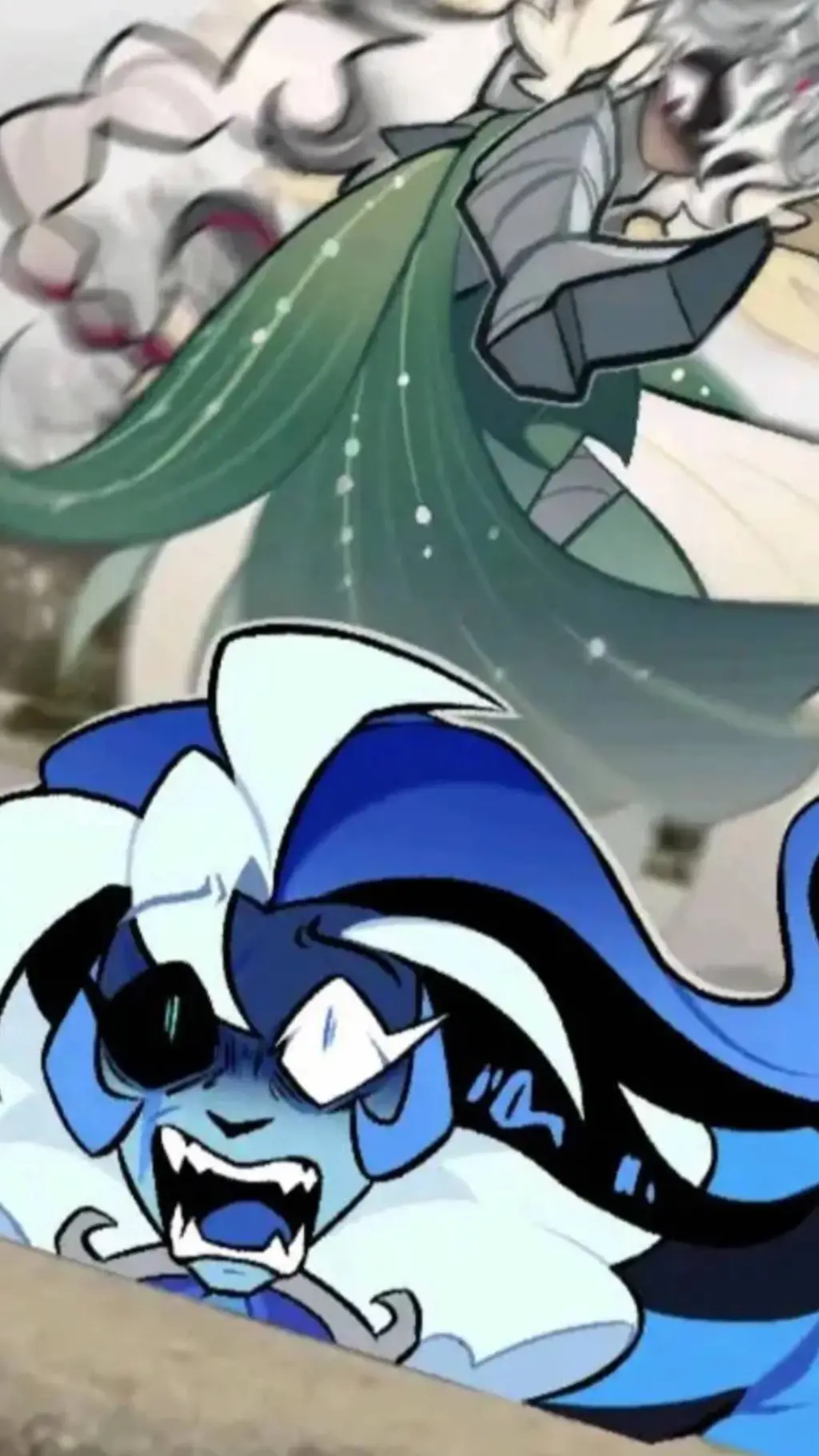 ai character: elder fariy react🥲 background