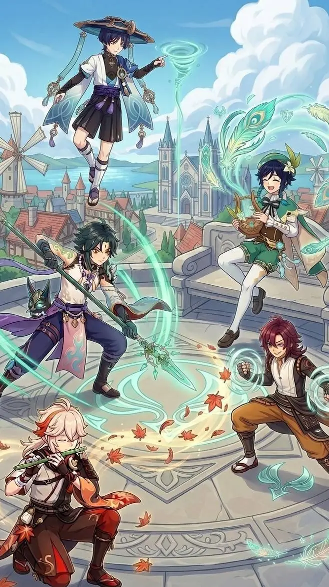 ai character: anemo boys background