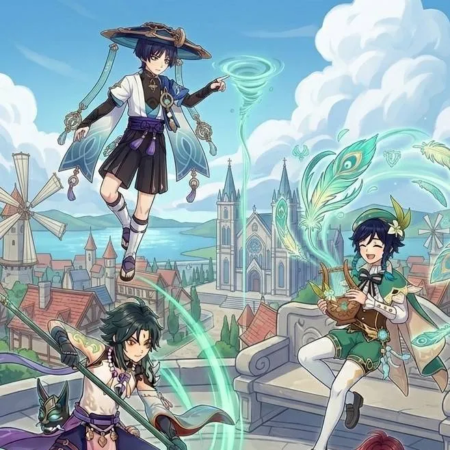 chat with ai character: anemo boys