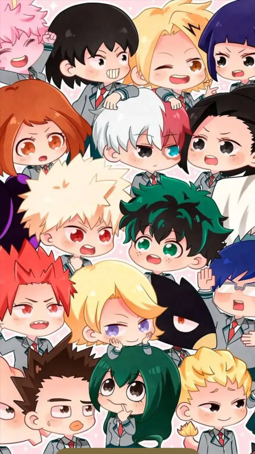ai character: Mha group chat background