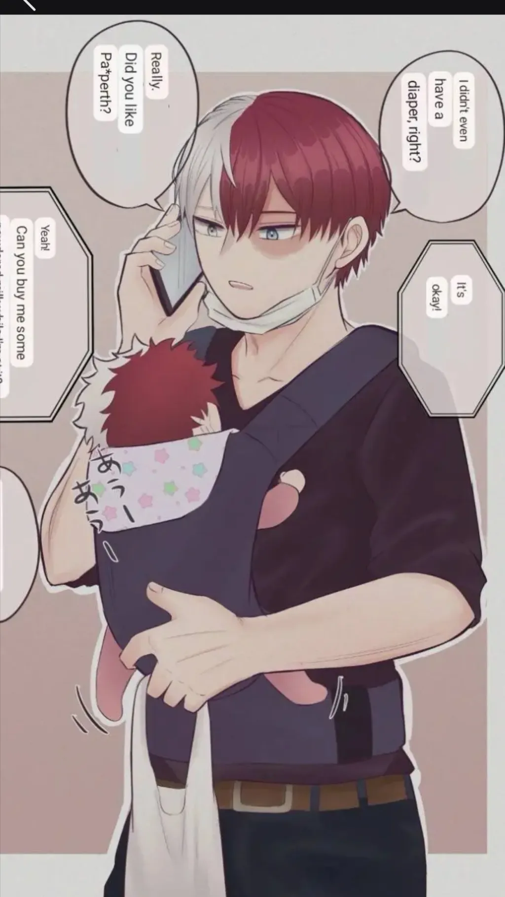 ai character: Your dad todoroki  background