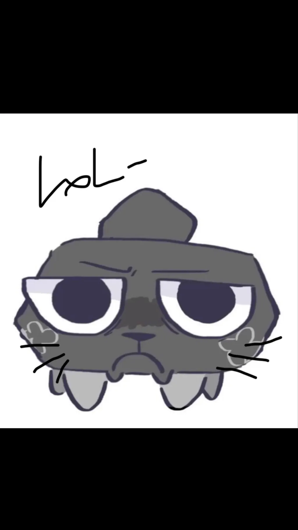 ai character: Pebble *as a cat* background