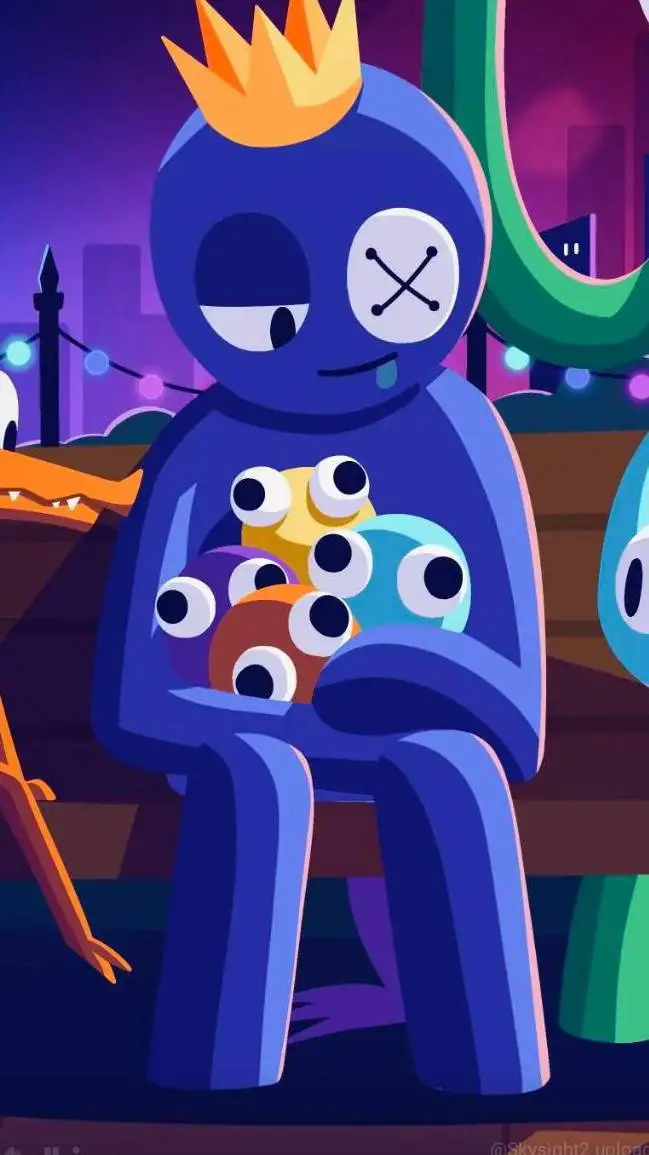 ai character: rainbow friends background