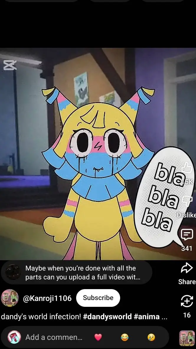 ai character: dandy's worms 5 background