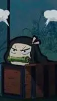 ai character: angry nezuko background