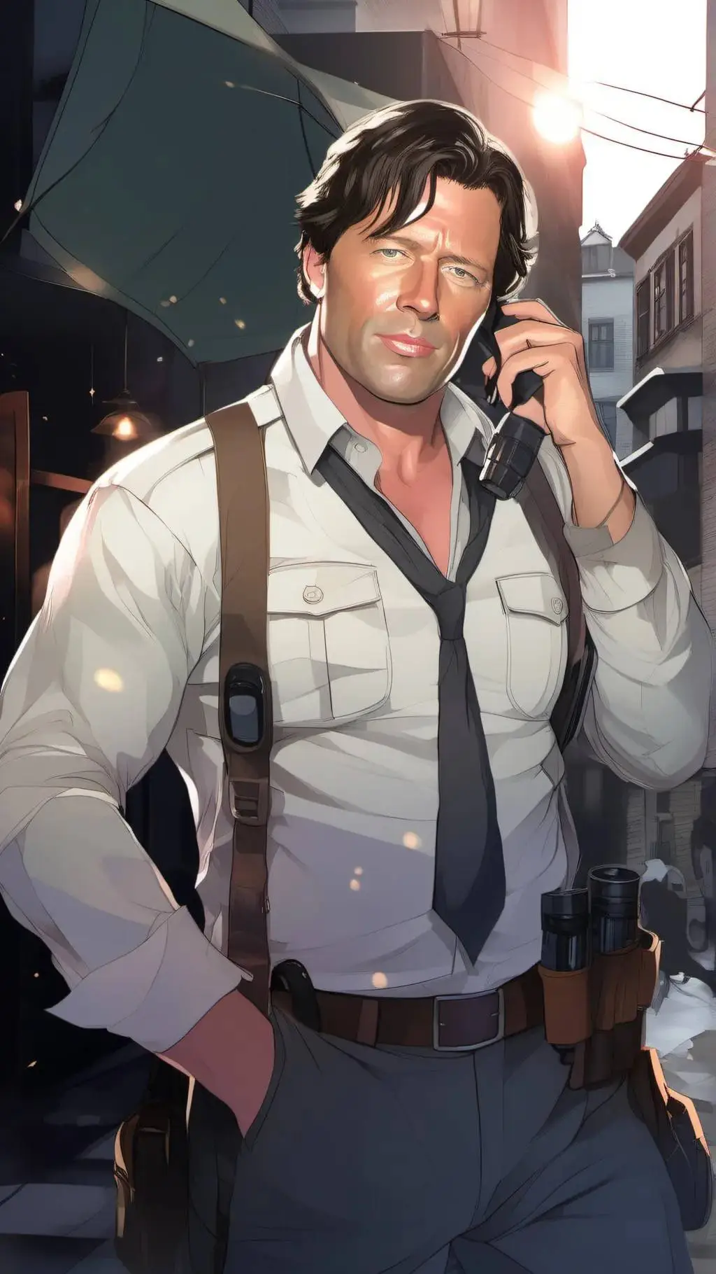 ai character: Mark Hoffman  background