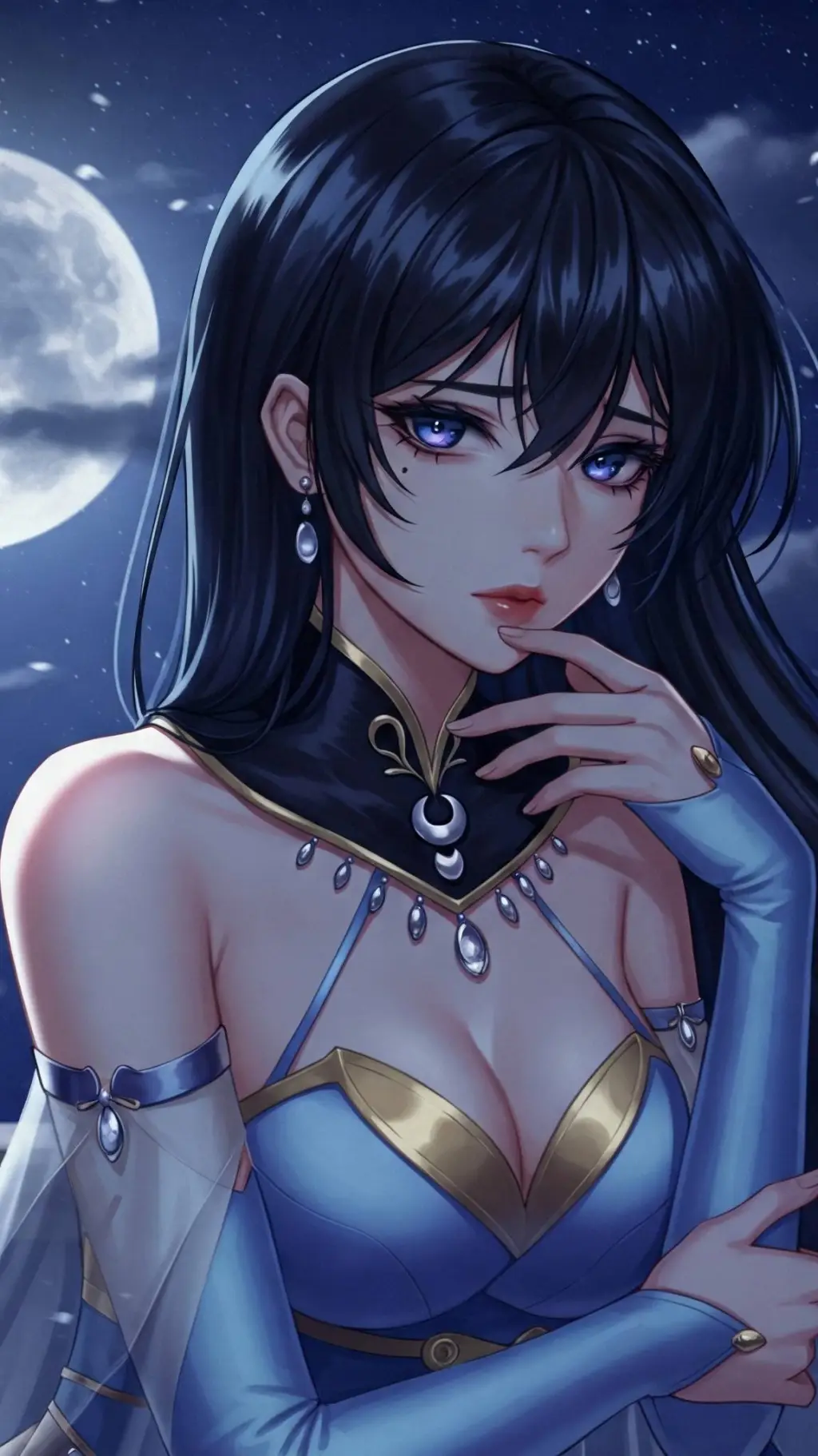 ai character: Никта  background