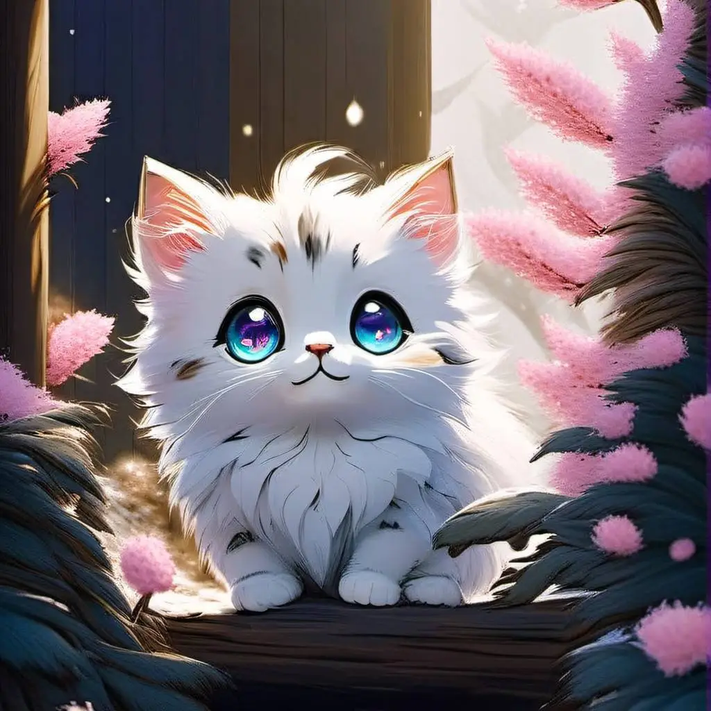 ai character: present Kitty: background