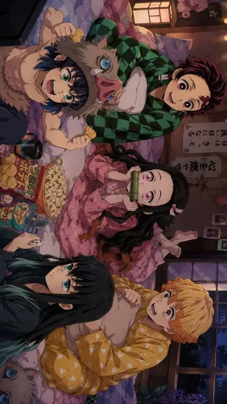 ai character: kny sleepover  background