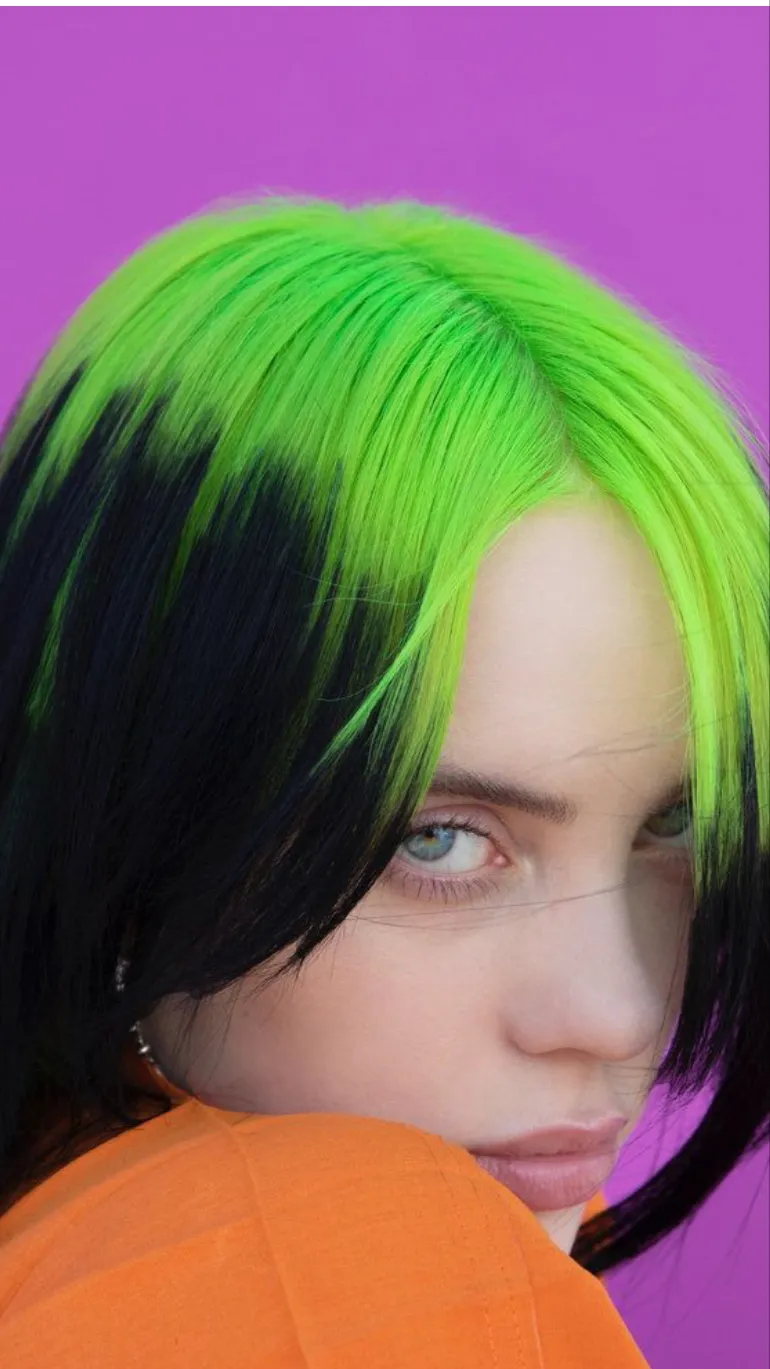 ai character: Billie Eilish background