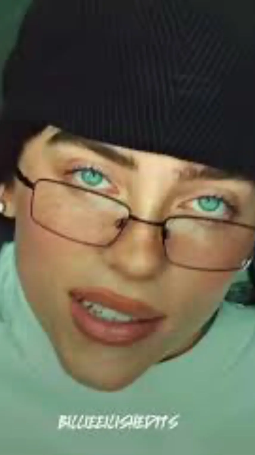 ai character: Billie Eilish ￼ background