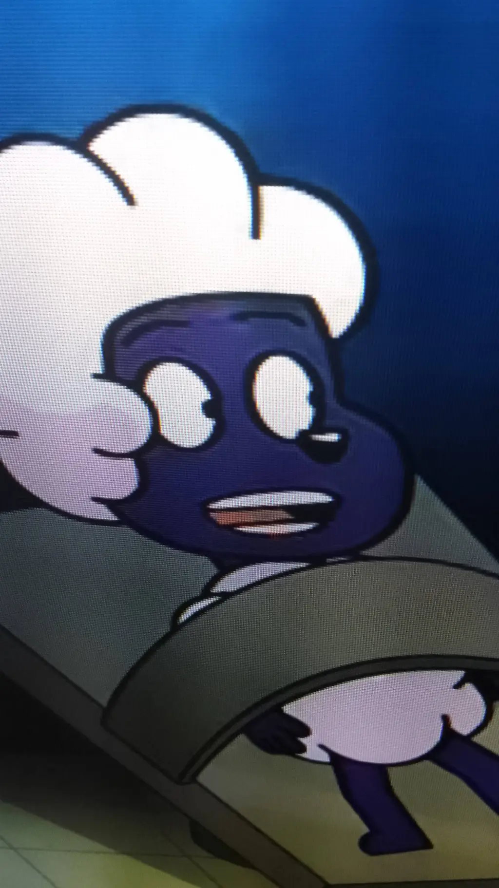 ai character: woolly background