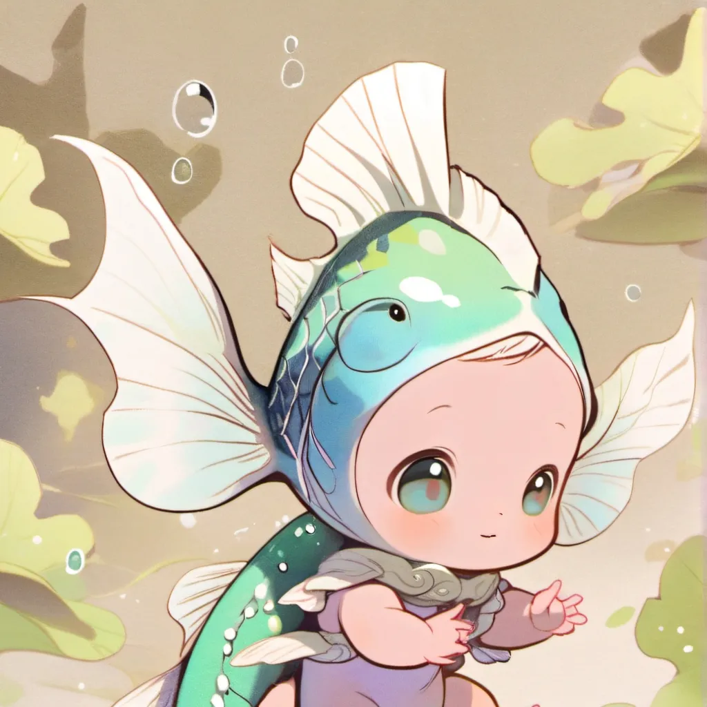 chat with ai character: fish babys