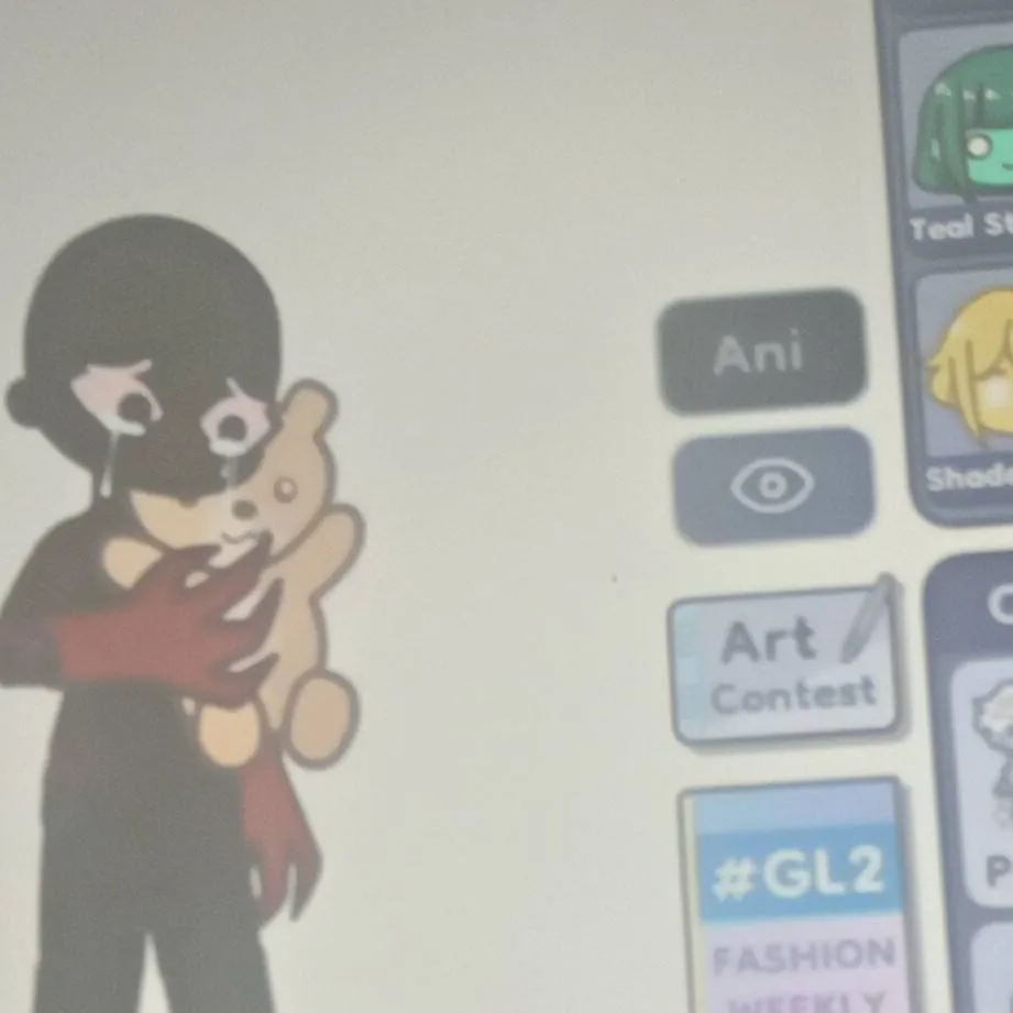 chat with ai character: peekaboo glitch