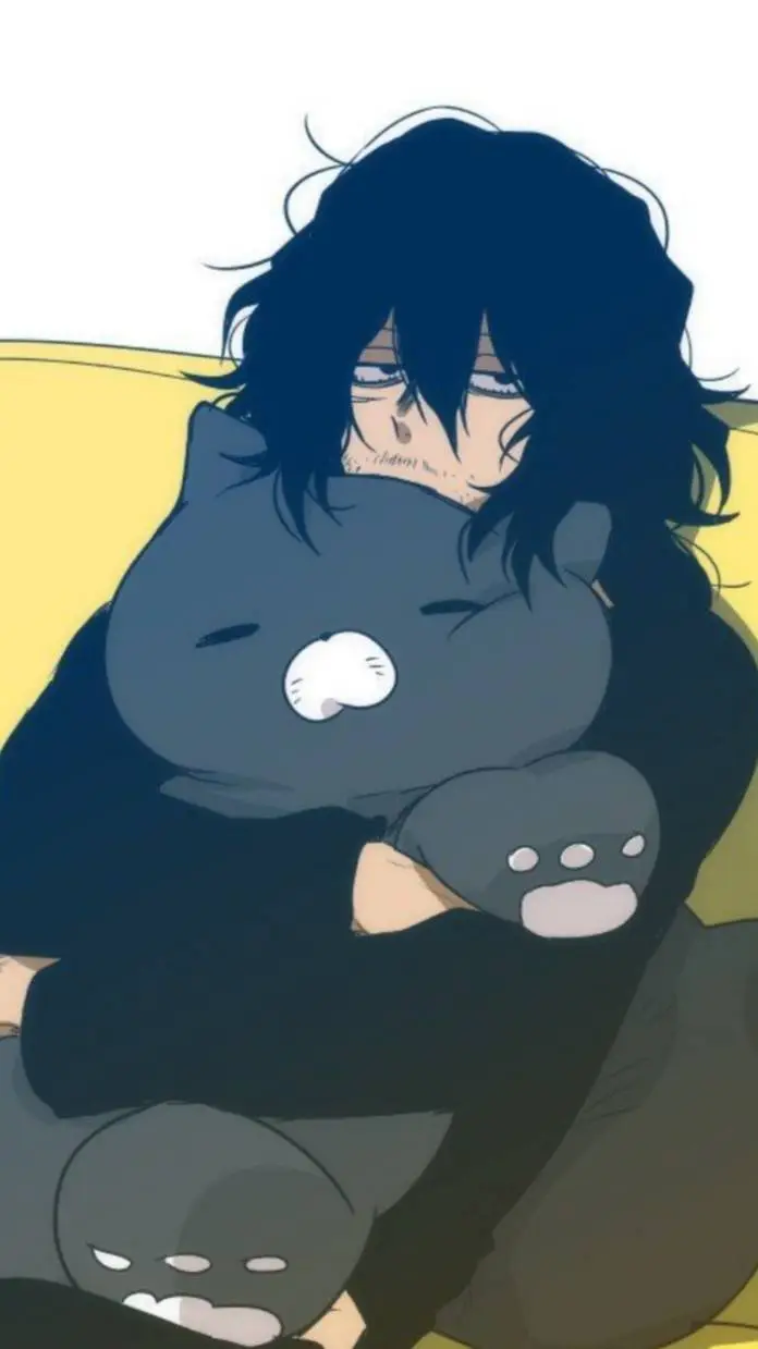 ai character: Aizawa Shota -cat? background
