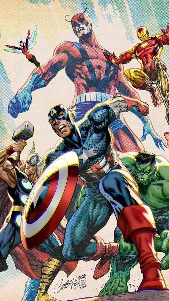 ai character: THE AVENGERS  background