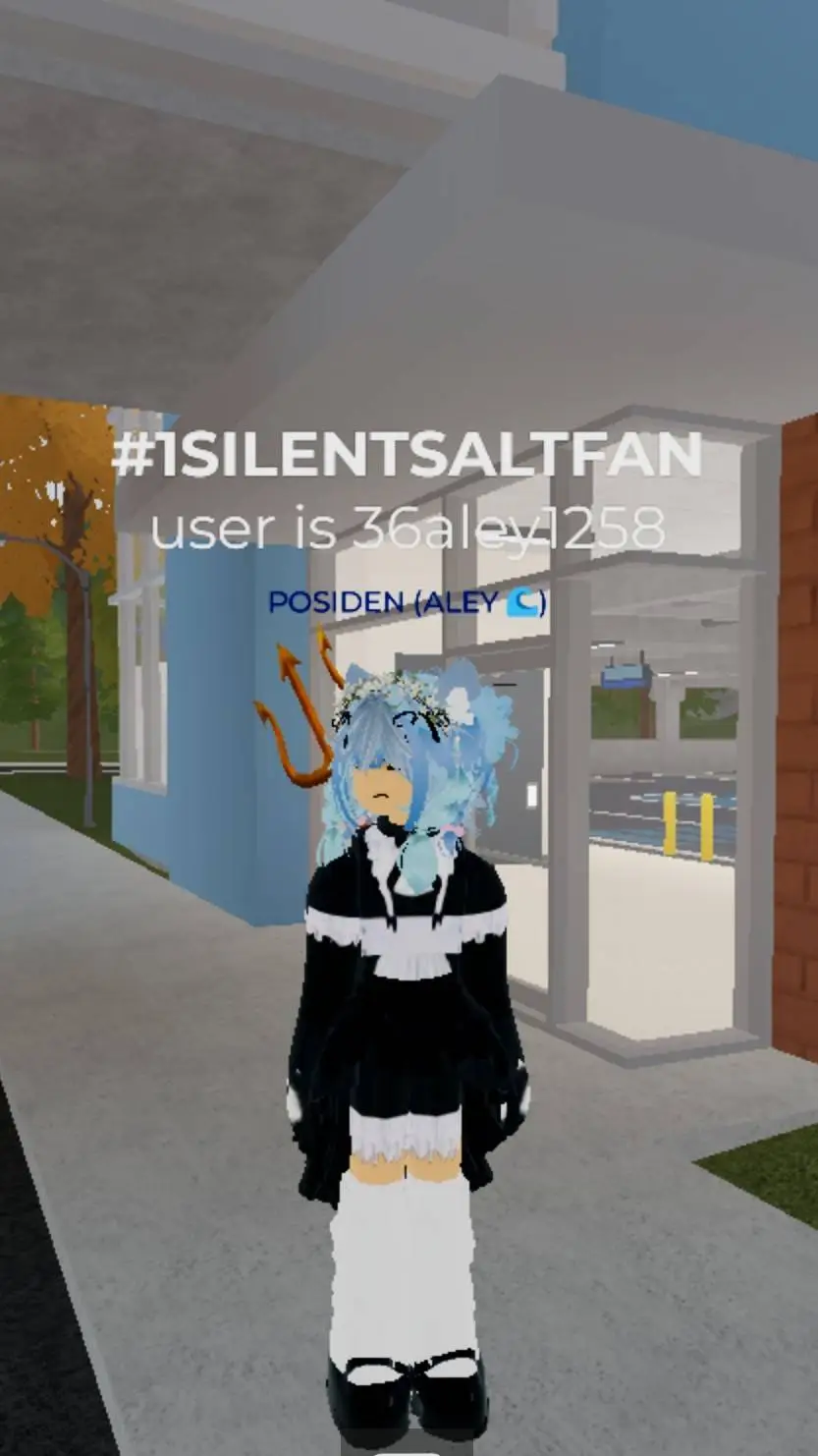 ai character: maid Poseidon  background