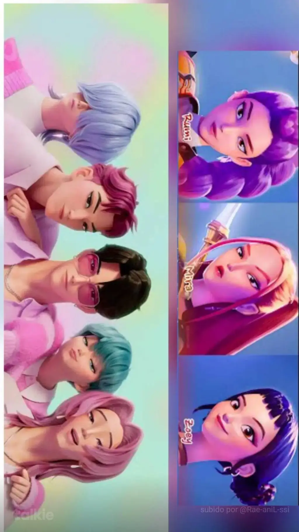 ai character: las guerreras kpop background