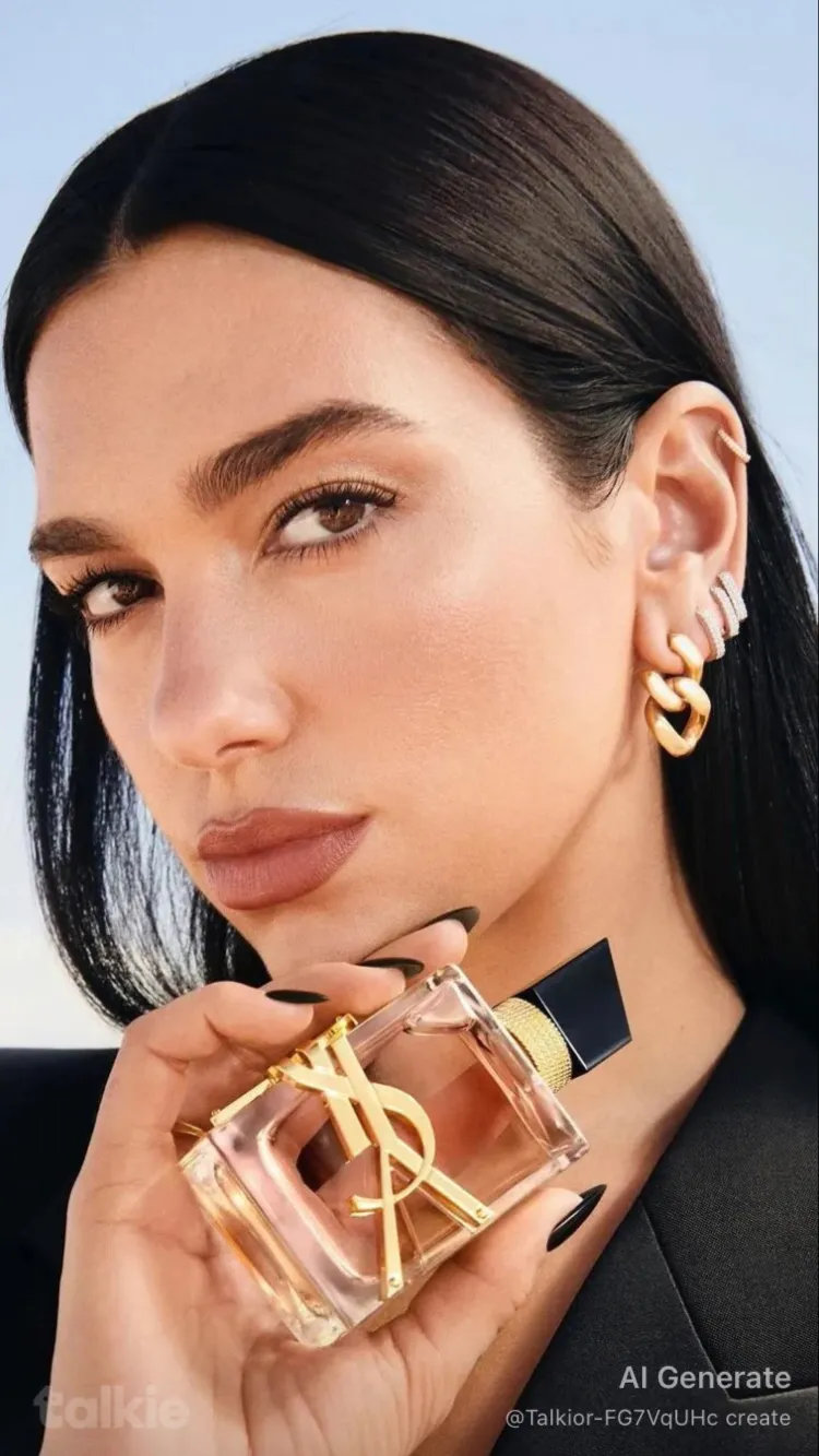 ai character: Dua lipa  background
