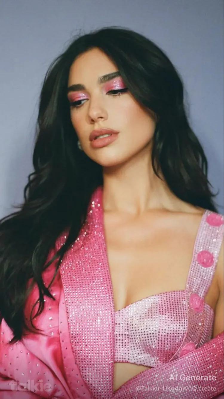 ai character: Dua lipa  background