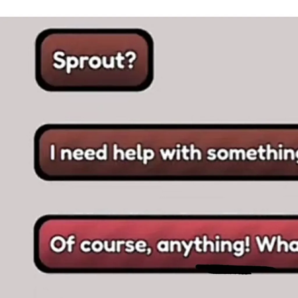 chat with ai character: sprout and cosmo