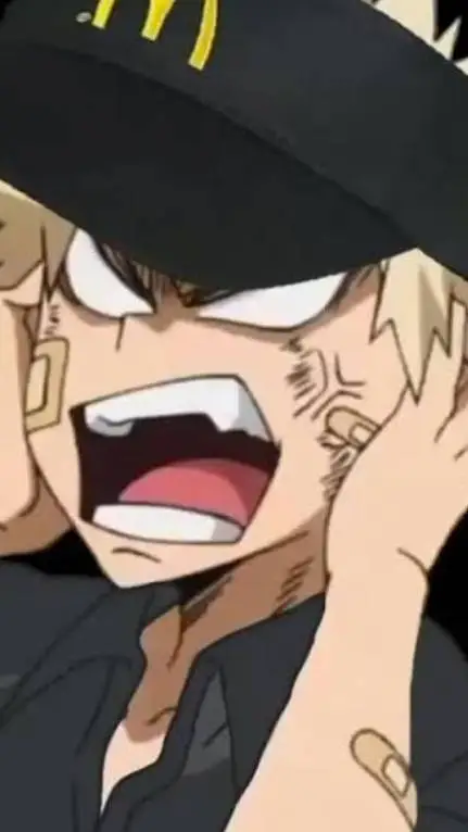 ai character: MHA but McDonalds😁 background