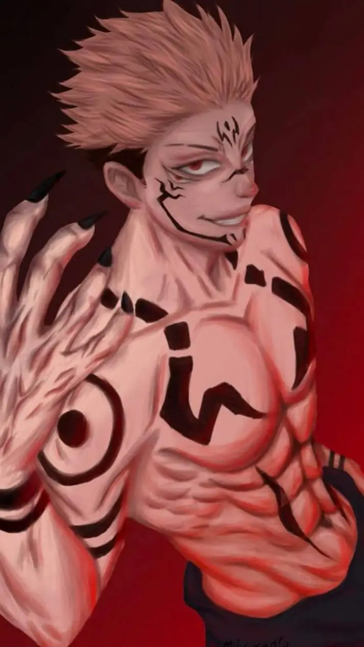 ai character: Sukuna 😝 background