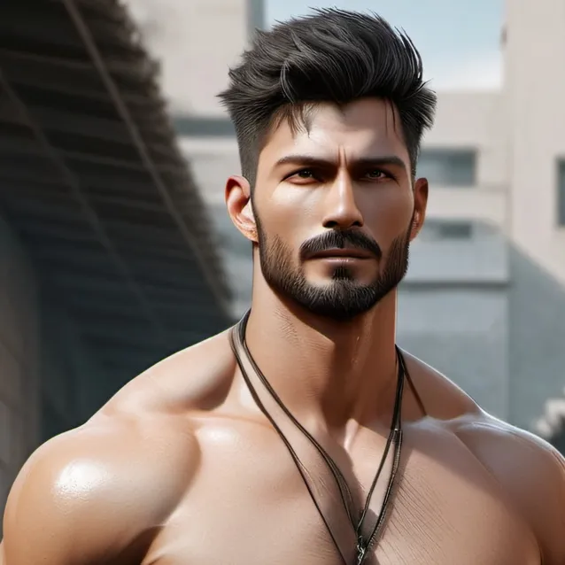 chat with ai character: Hot man 