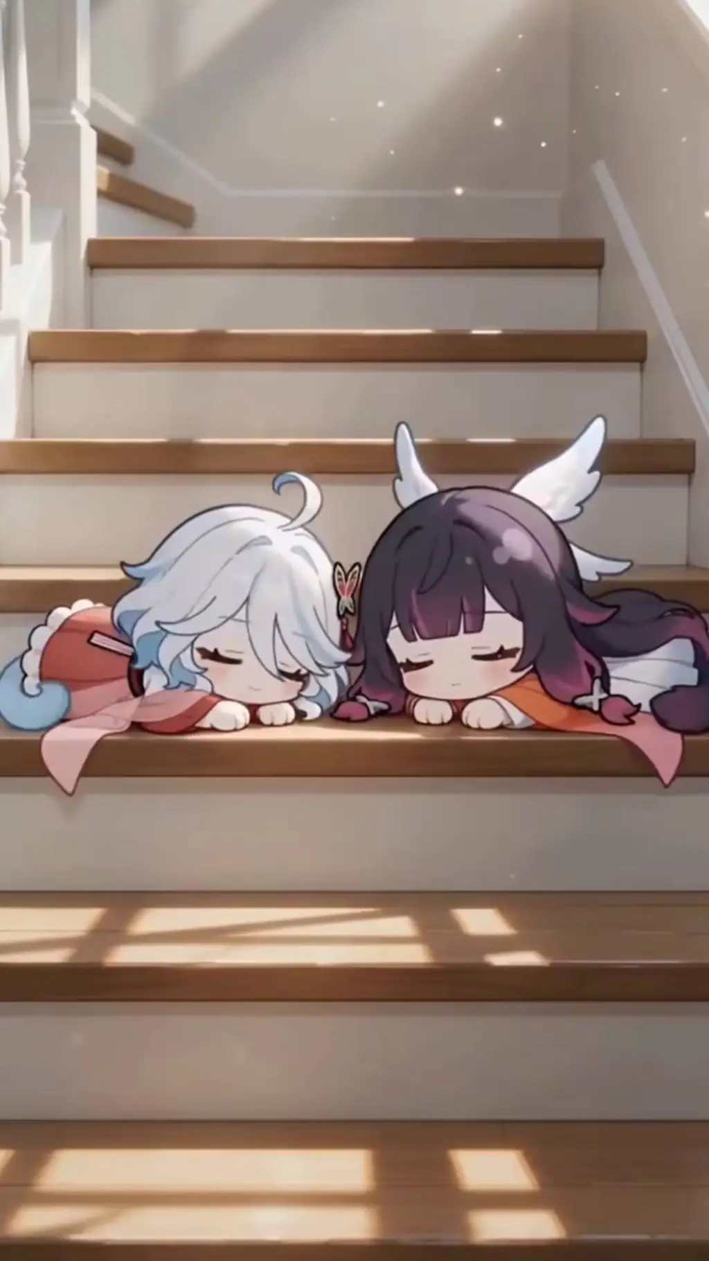 ai character: Sun and Moon background