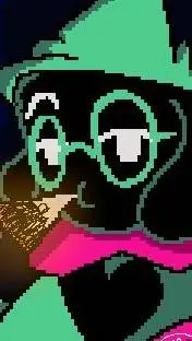 ai character: Ralsei fumando background