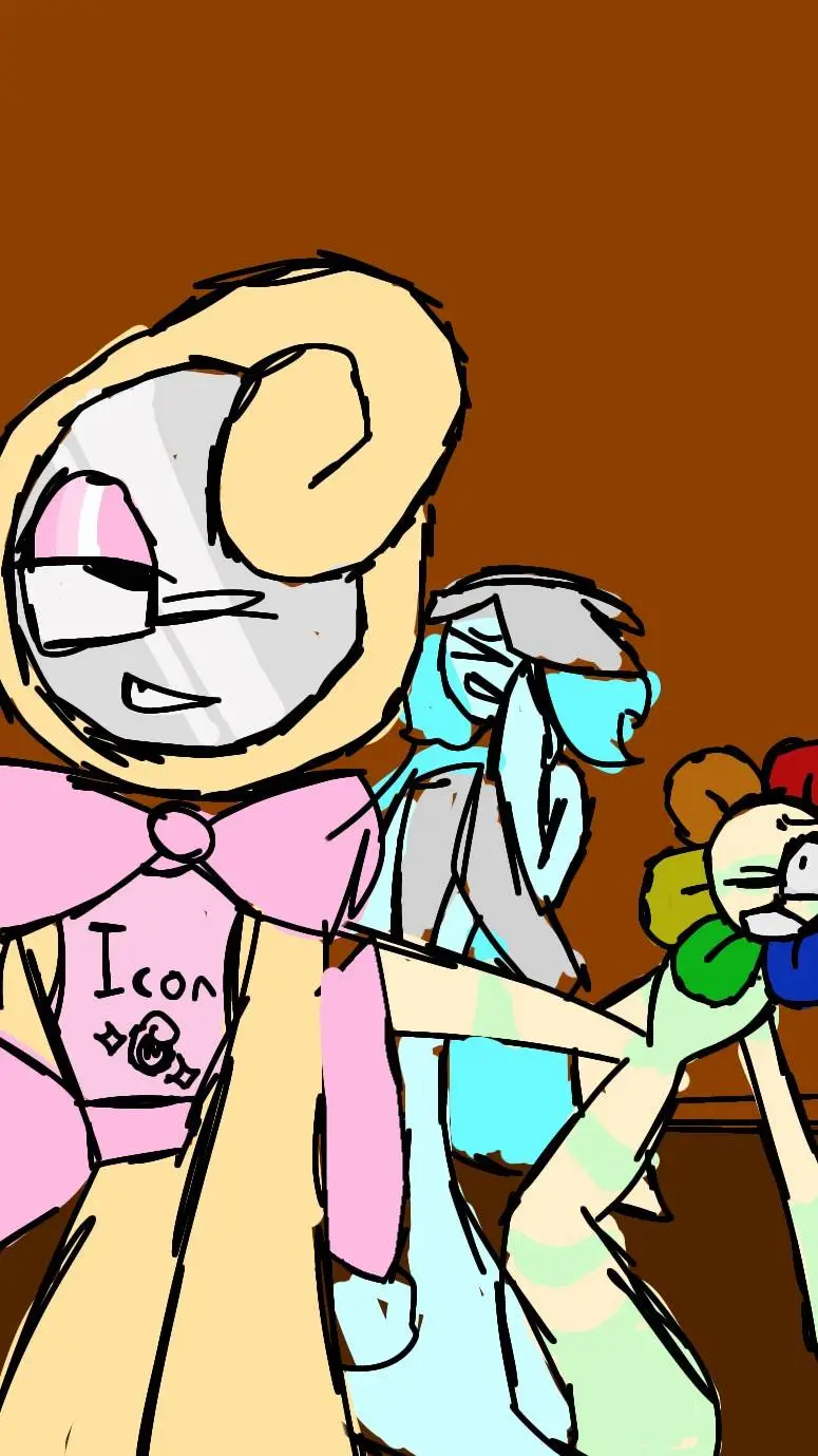 ai character: 🌍Dandys world💐 background