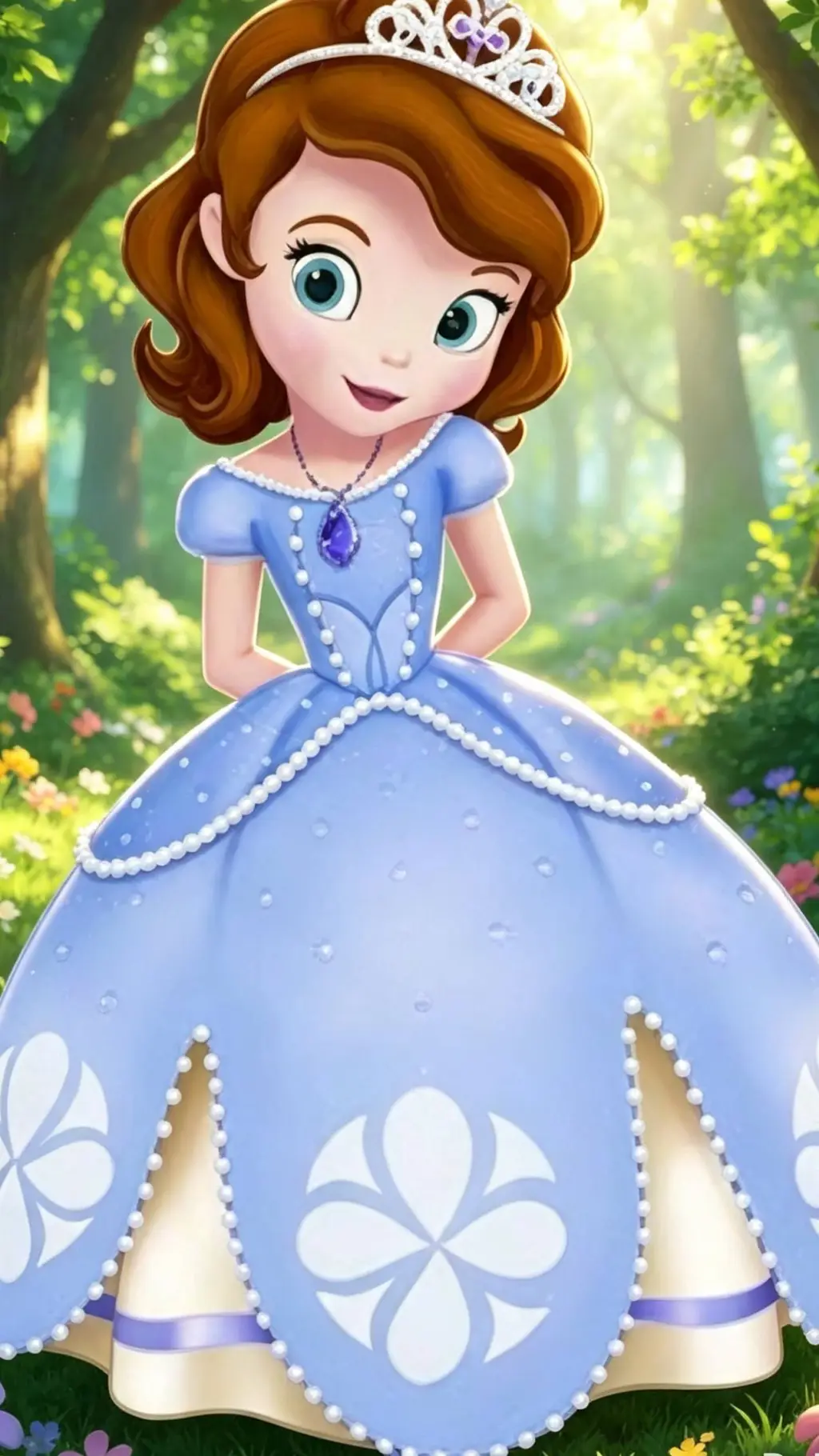 ai character: Sofía princesa background