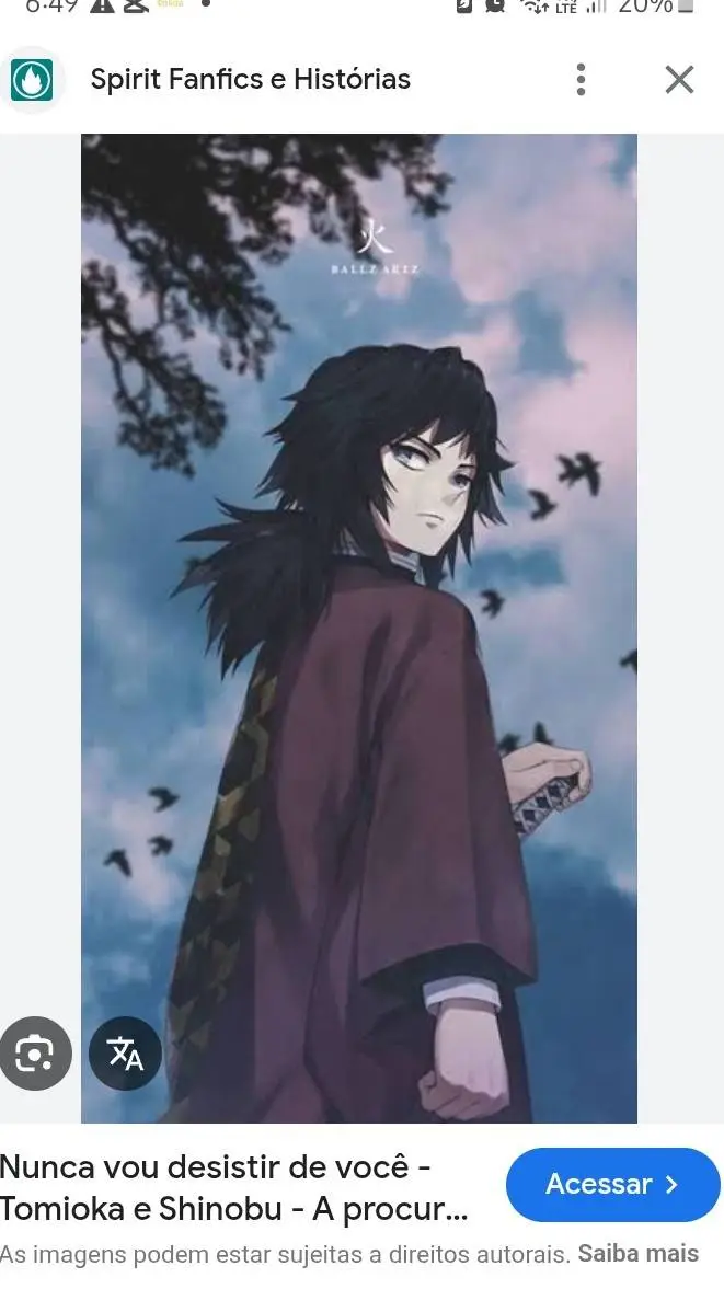 ai character: tomioka cego background