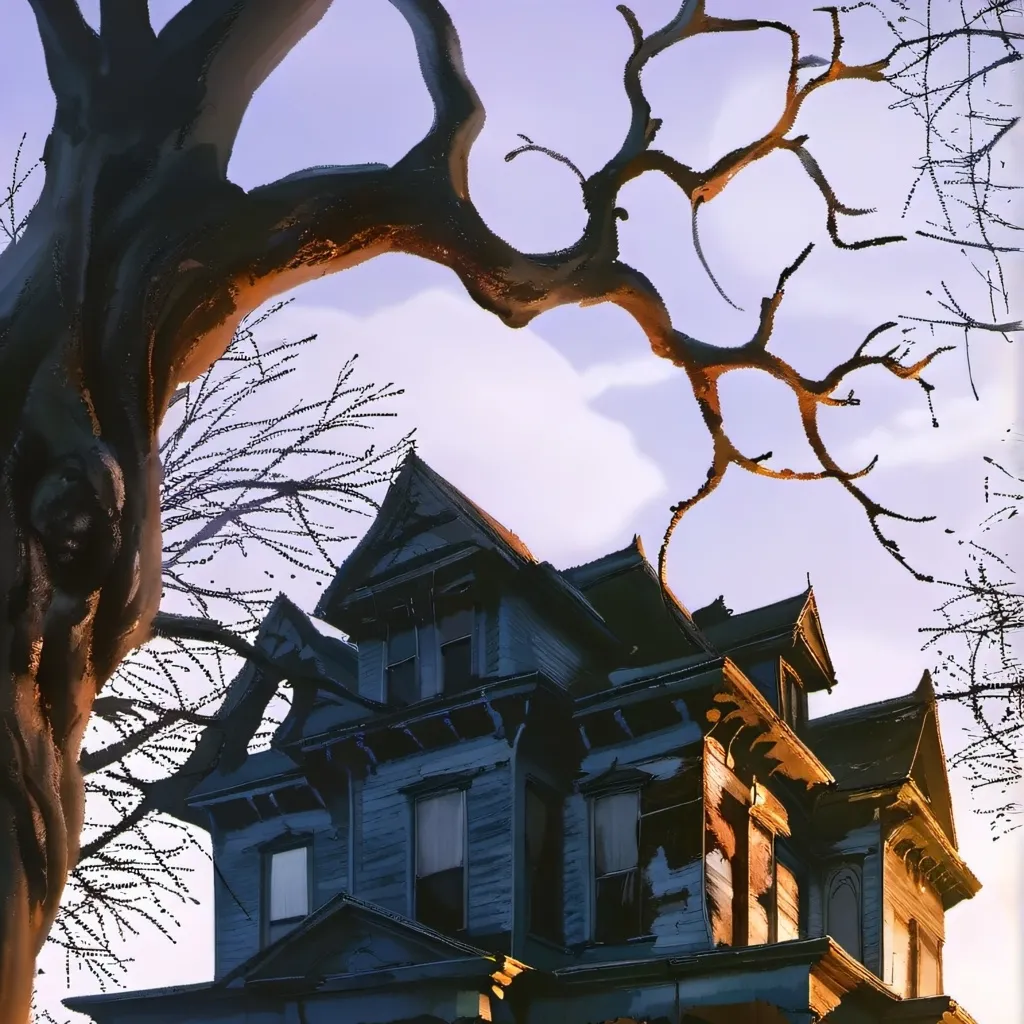 chat with ai character: a casa assombrada